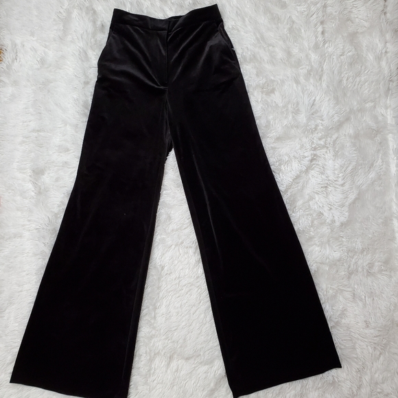 crushed velvet palazzo pants